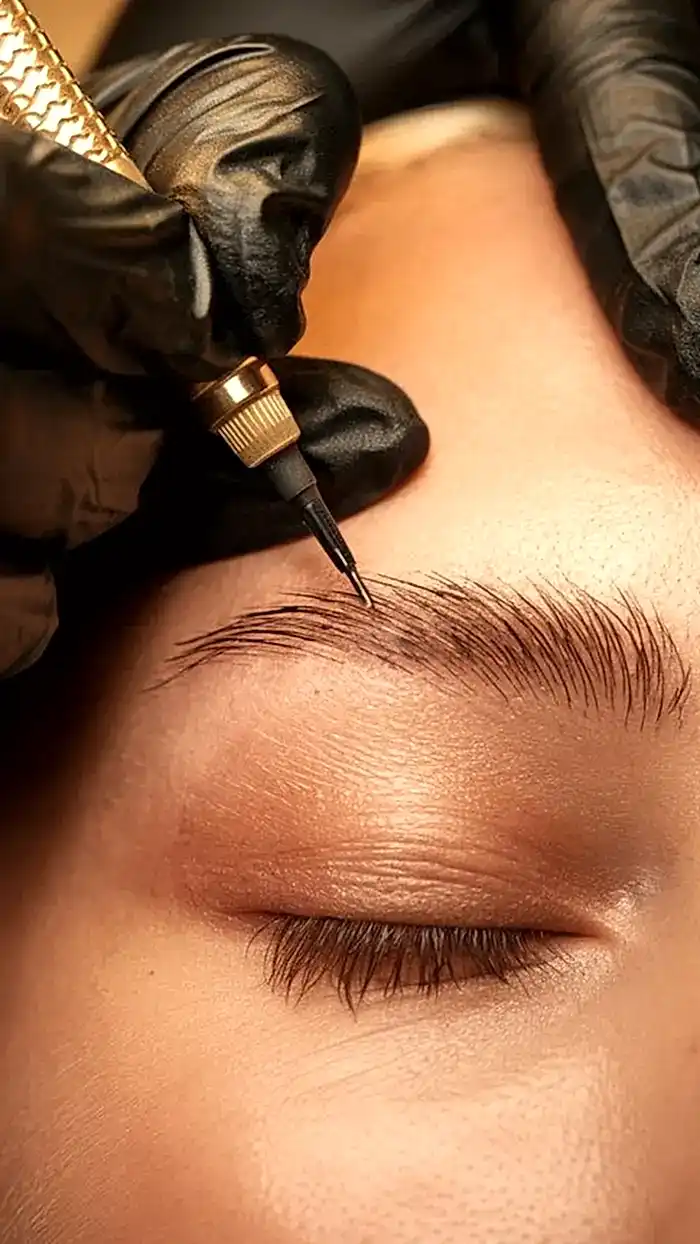 Microblading con acabado natural en cejas en Spa Belgrano